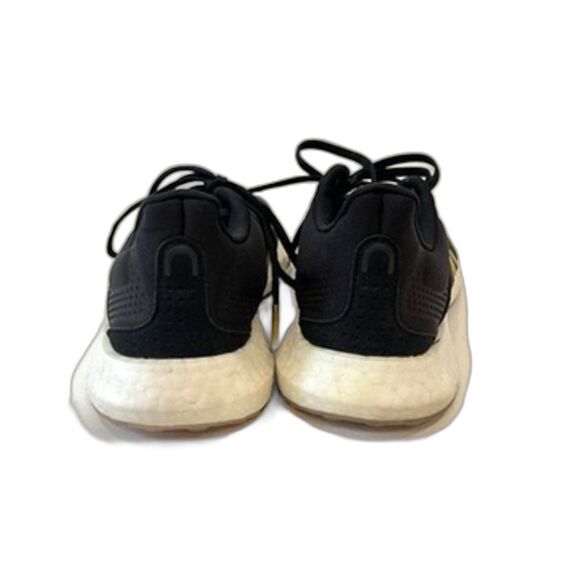 Adidas Black Gold Sneakers Pureboost 21 Size 7 Running Fabric Lace Up - Picture 3 of 9